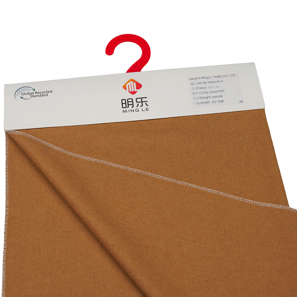 ขนสัตว์ 50%, โพลีเอสเตอร์ 40%, เส้นใยอื่นๆ 10%, 340G/M, คาเมล, ผ้าสักหลาด, ML-S0624-201-9