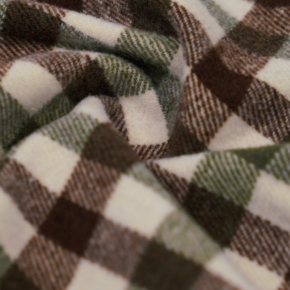 อื่นๆ 100%, 410G/M สีเขียว, สีน้ำตาลและสีขาว, เส้นด้ายทวีด, ML-701234